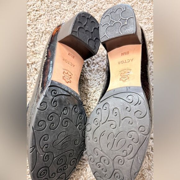 Brighton Actor Designer Black & Brown Leopard Loafers - Picture 6 of 7